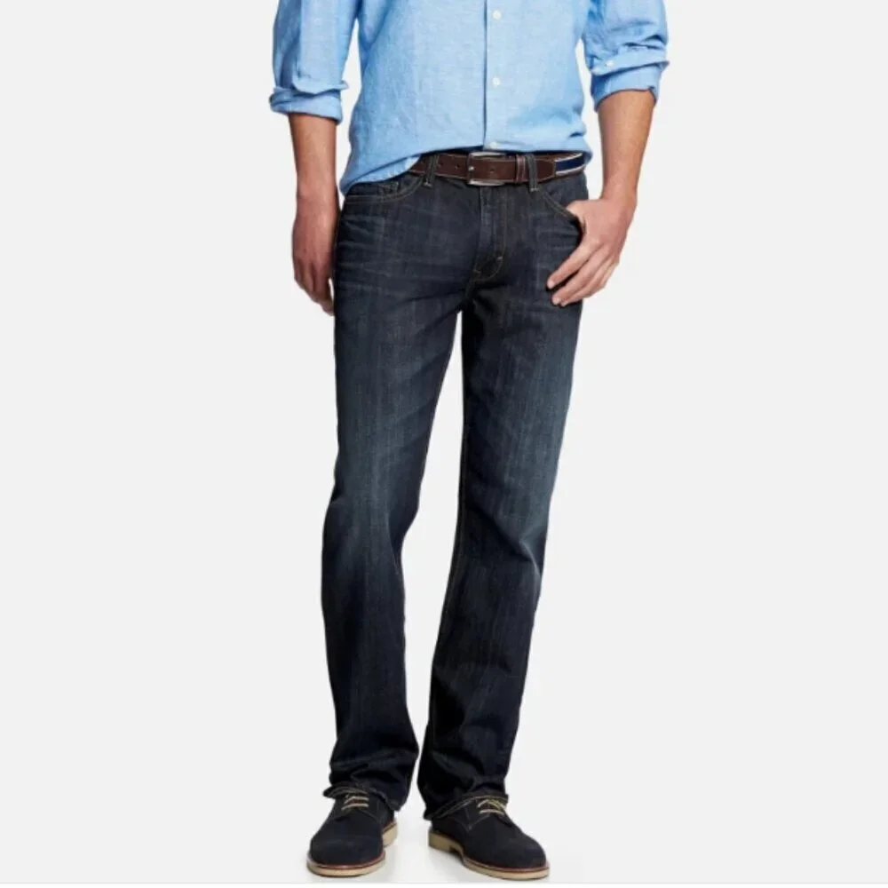 Banana Republic Men's Classic Straight Leg Jeans Dark Indigo Size 44 x 32 RT$120